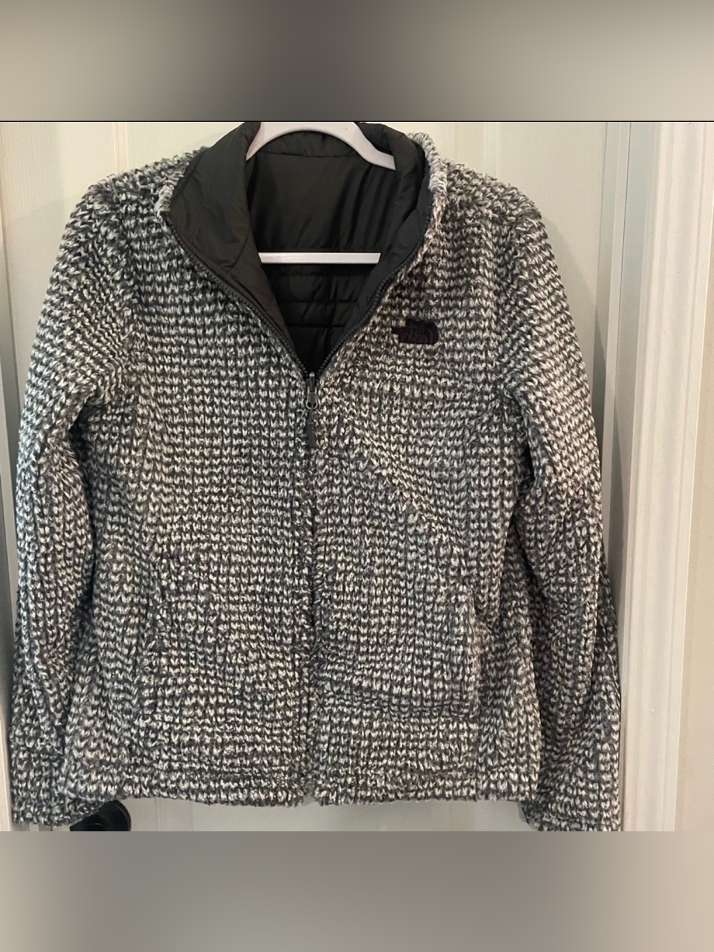 Women’s North Face Fleece Jacket Reversible Sz Small Euc